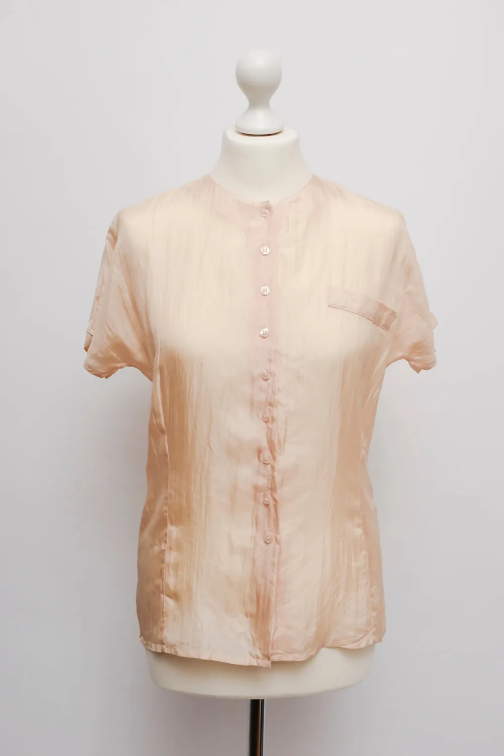 0015_SILK SALMON BLOUSE