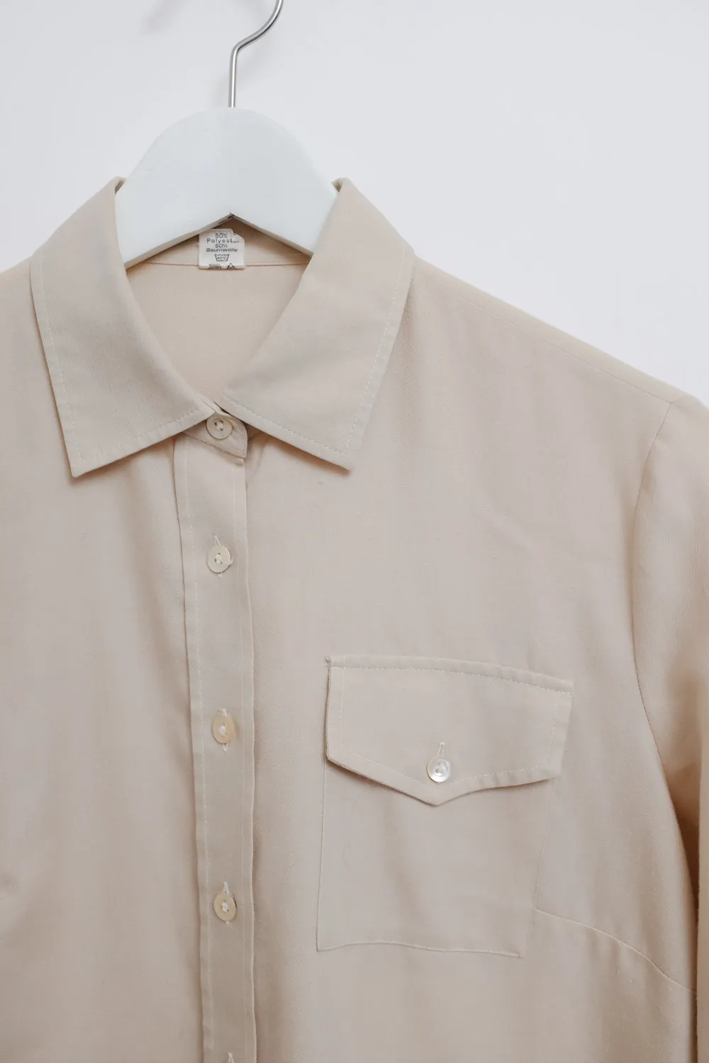 0066_BEIGE VINTAGE SLIM SHIRT