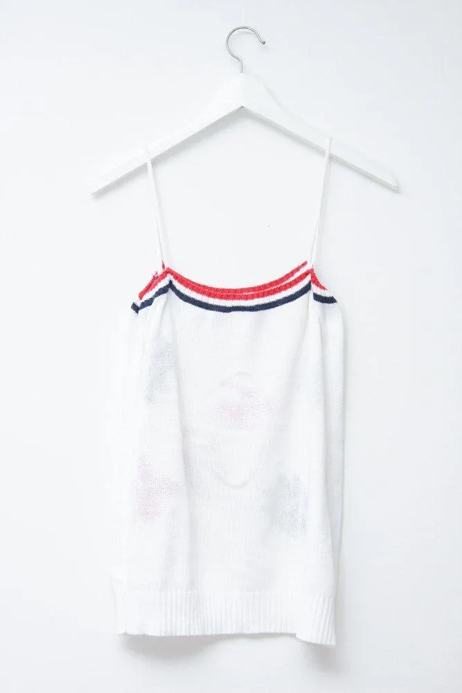 0744_VINTAGE WHITE PATTERN COTTON TOP