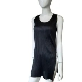 80’s Vintage Issey Miyake for Bergdorf Goodman Pleated Side Split Tank Size XS