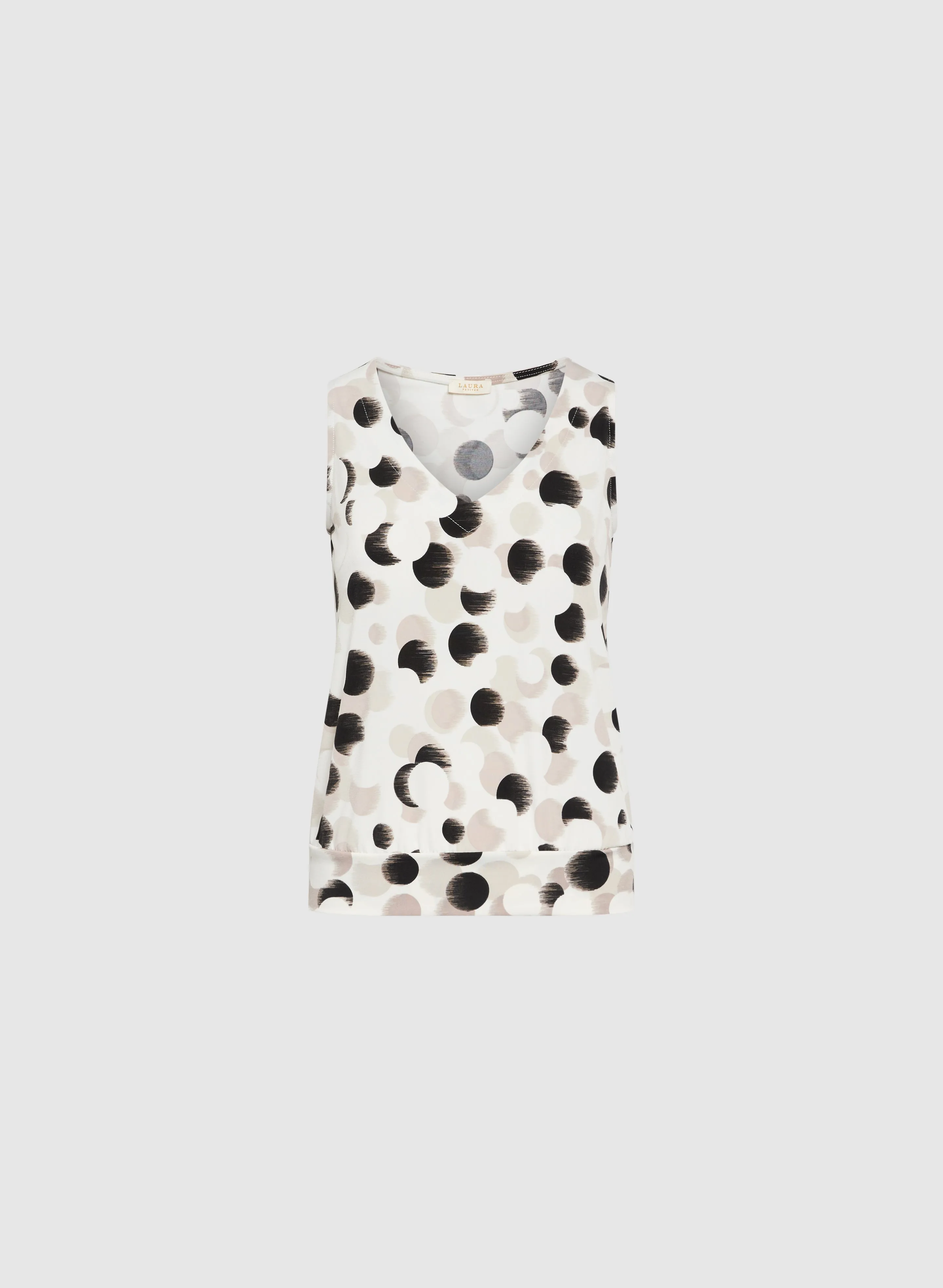 Abstract Polka Dot Top