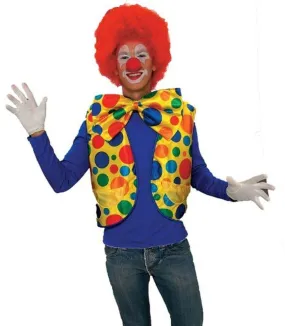 Adult Clown Costume Polka Dot Vest