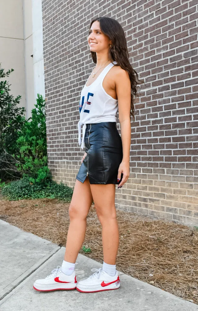 Auburn Iconic High Waisted Tie Tank