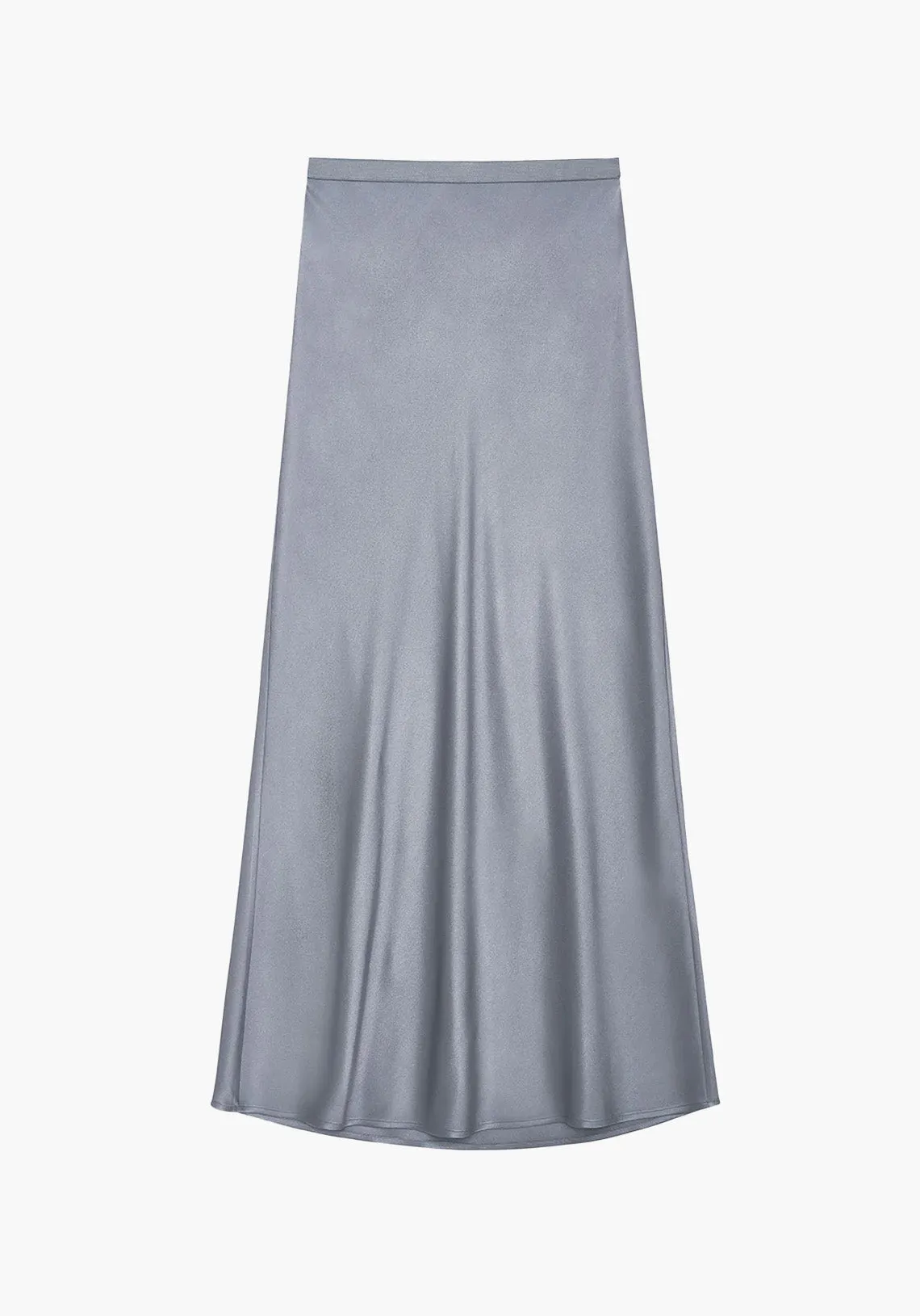 BAR SILK SKIRT GREY