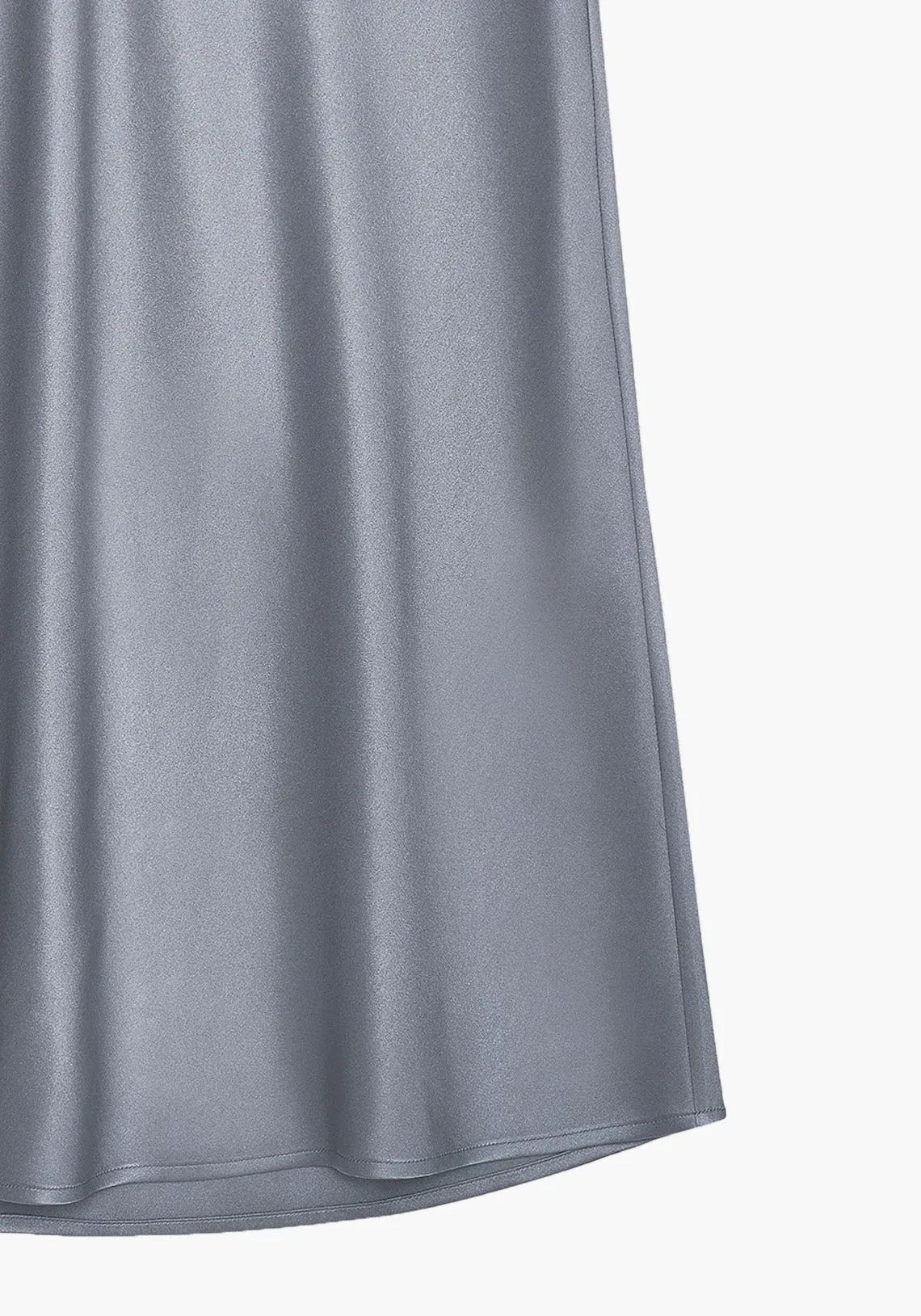 BAR SILK SKIRT GREY