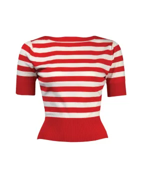 Bateau Sweater - Red Stripe