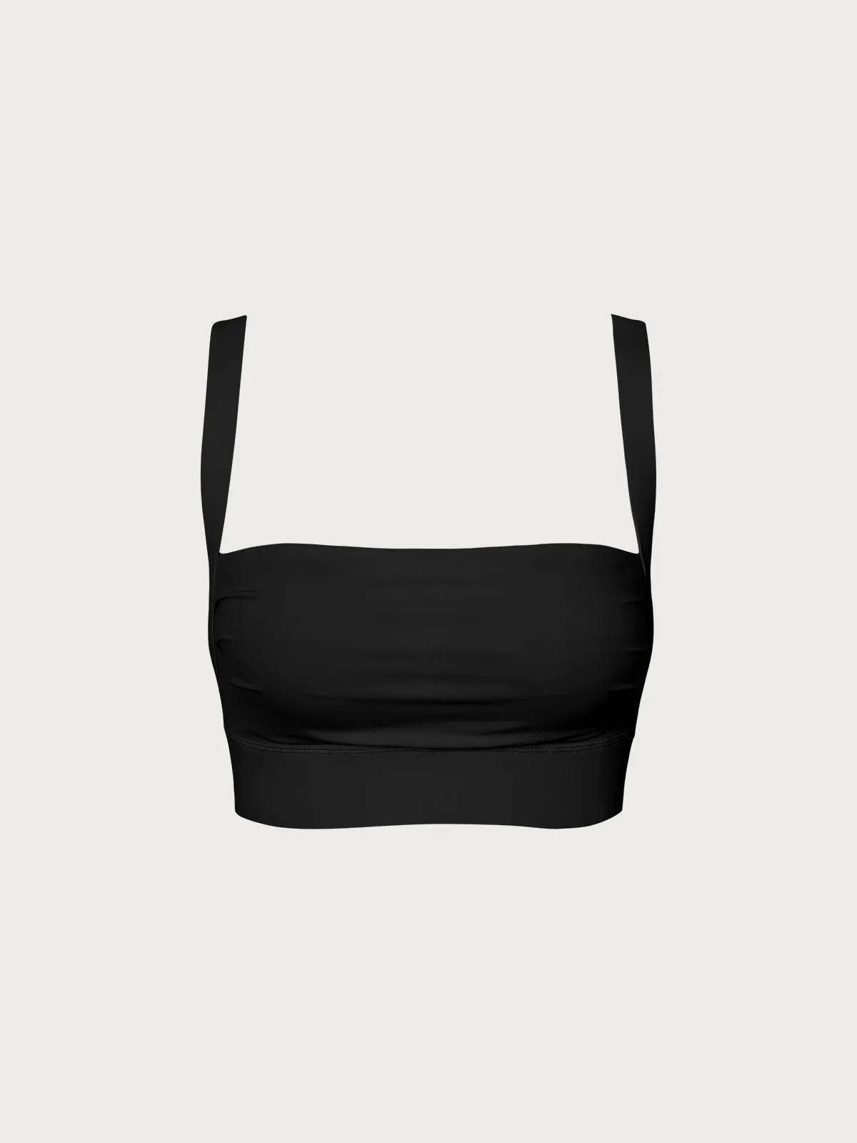 Black Cut Out Square Neck Cami Top - High Support