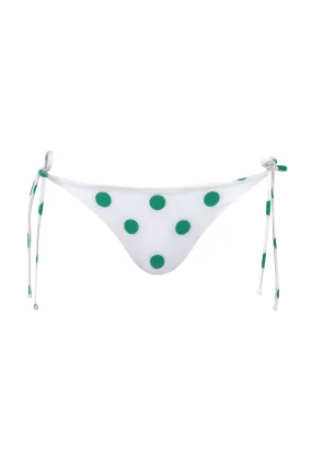 Brazil Bottom / Green Polka - Ivory