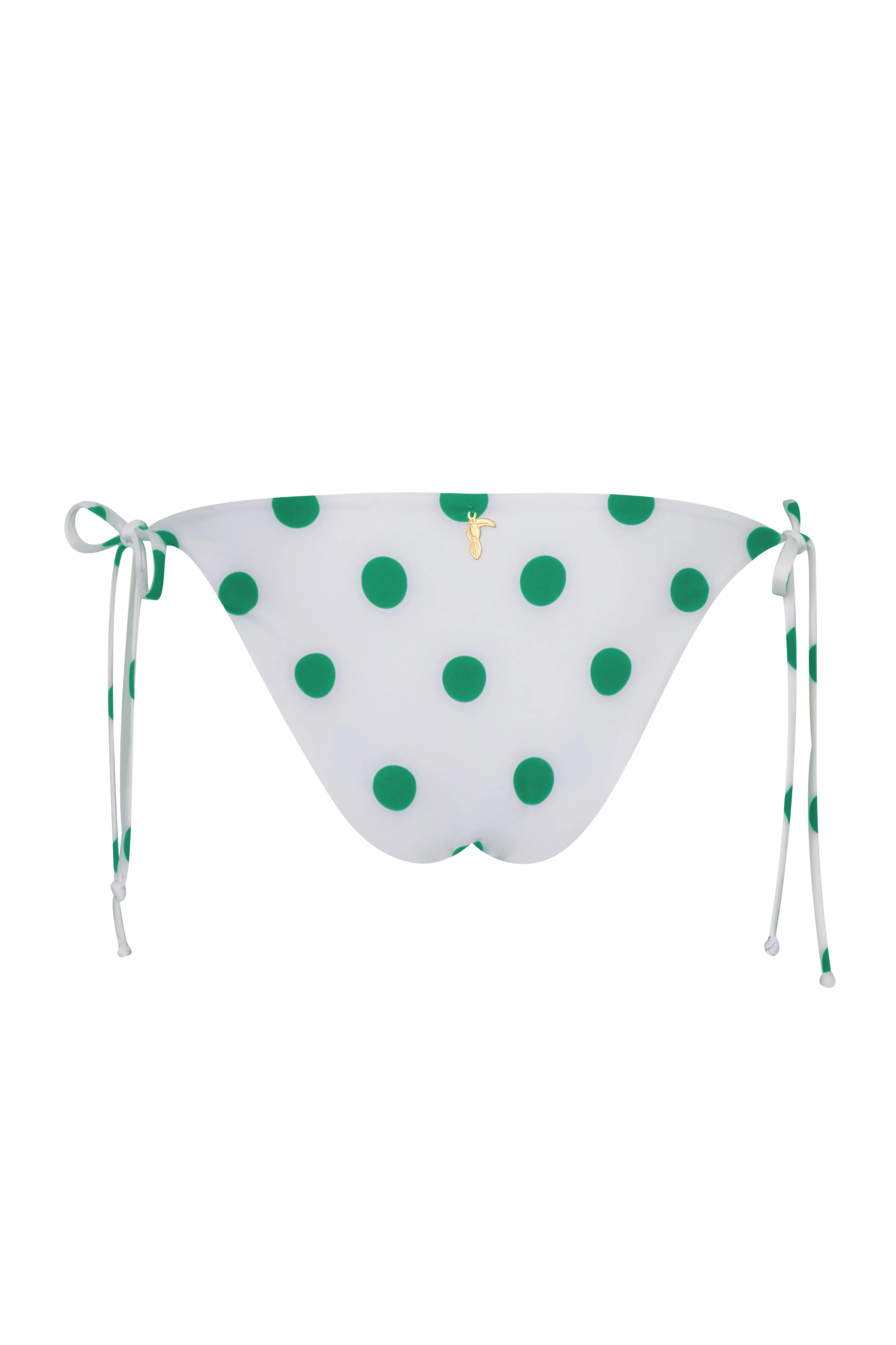 Brazil Bottom / Green Polka - Ivory