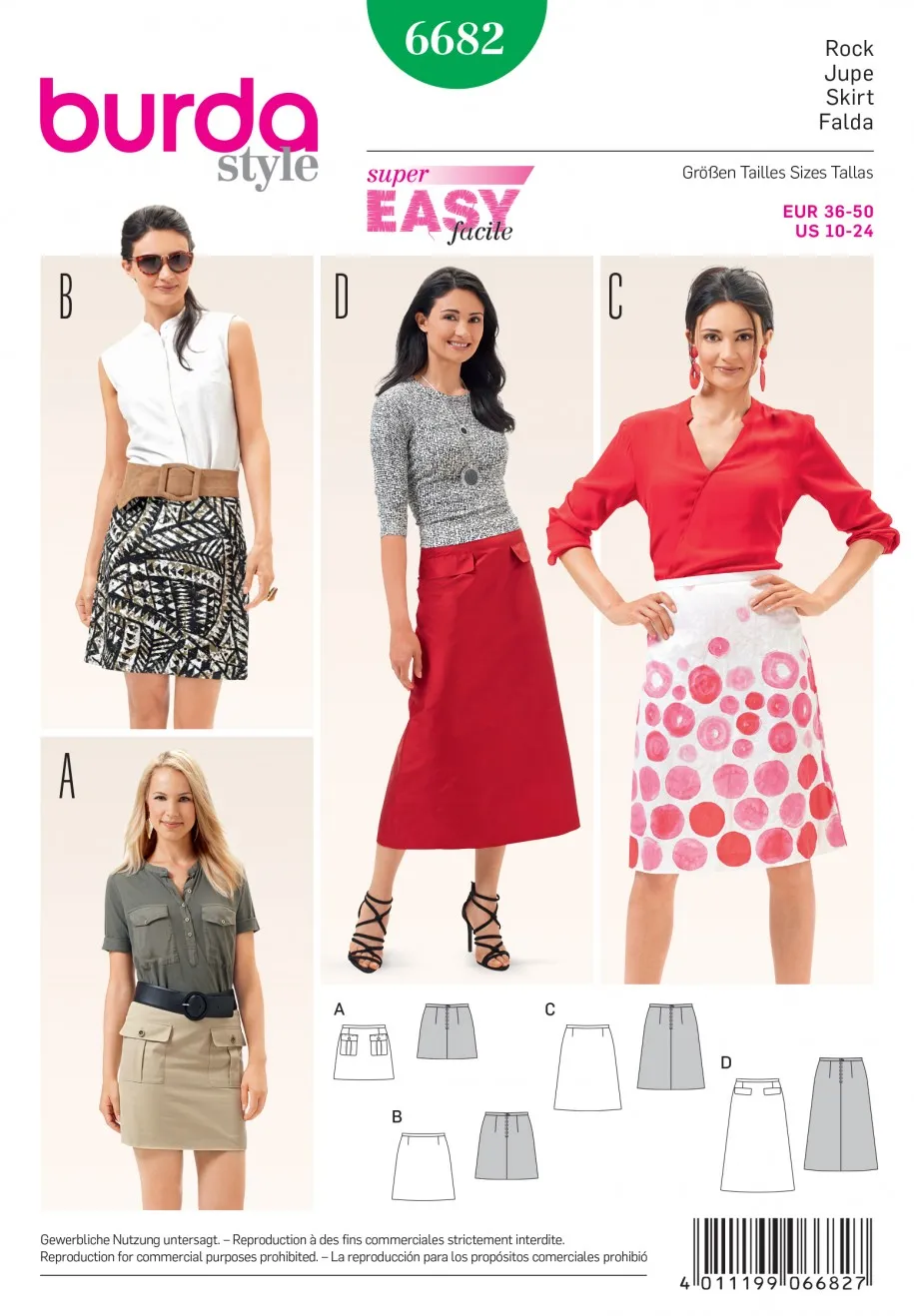 Burda Skirts 6682