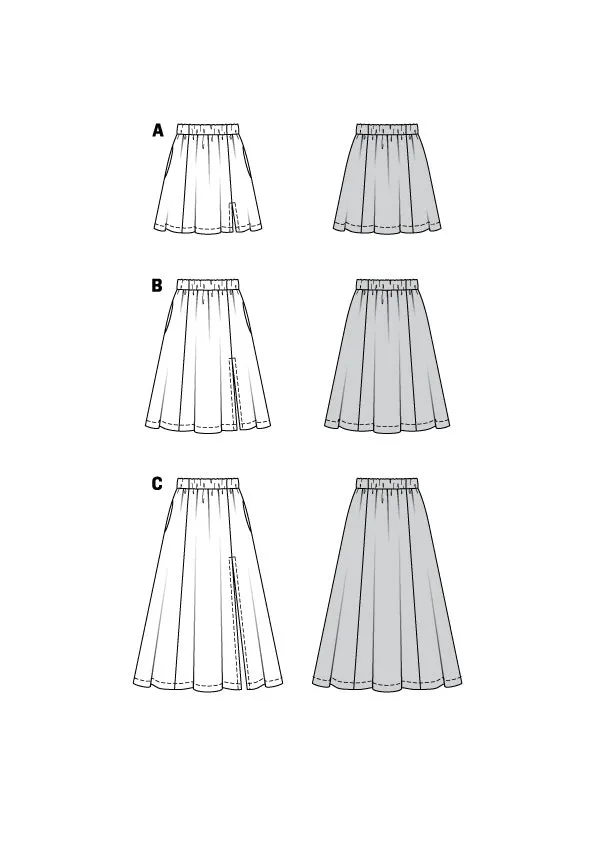 Burda Style Pattern 6027 EASY Skirt