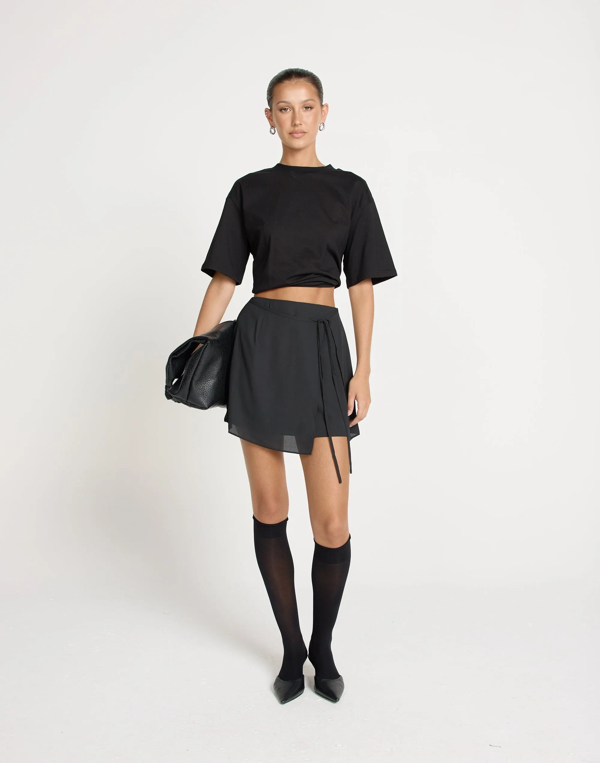 Cynthia Mini Skirt (Black)