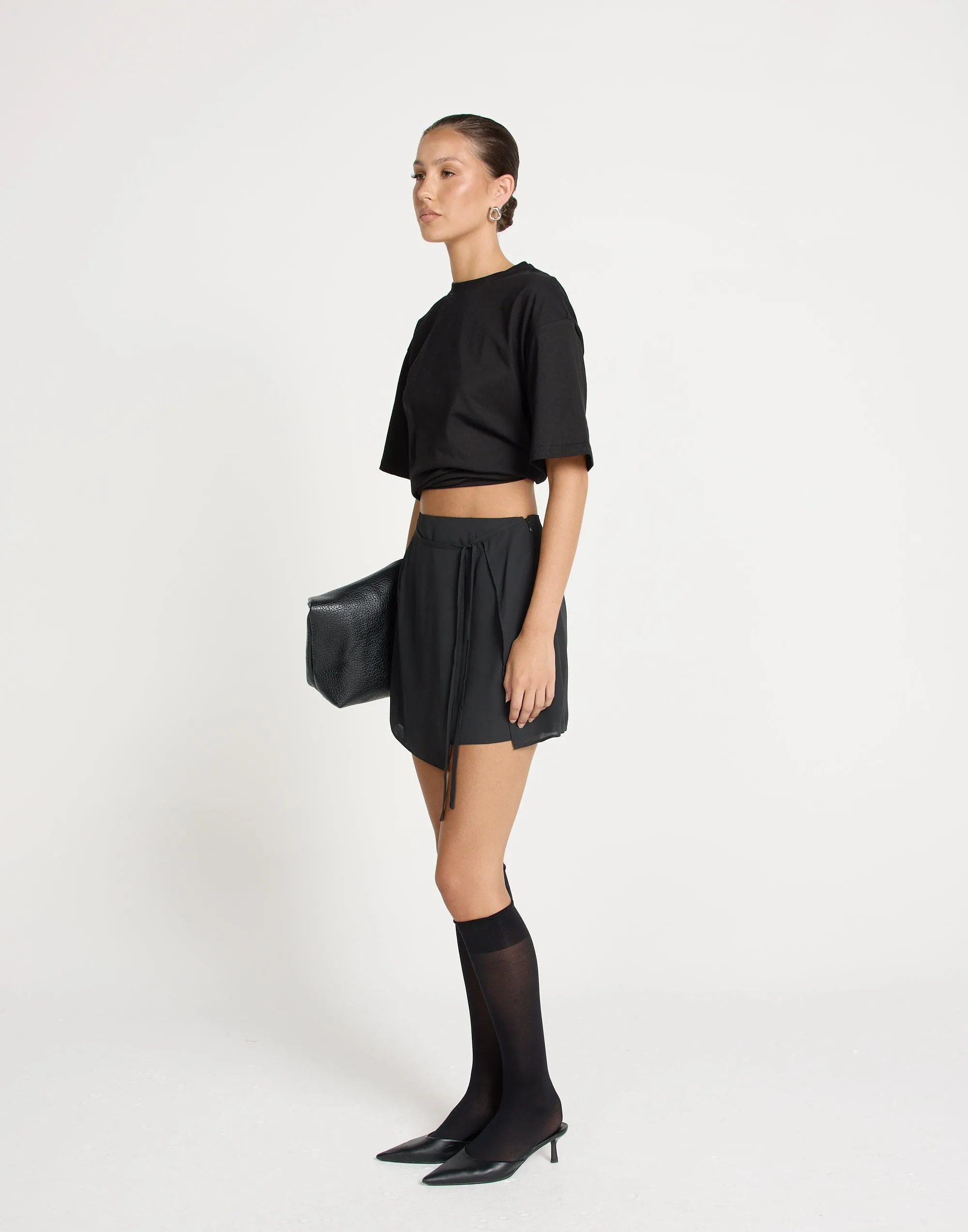 Cynthia Mini Skirt (Black)