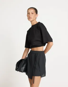 Cynthia Mini Skirt (Black)