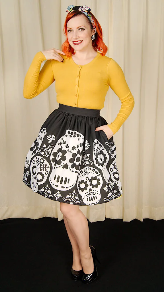 Dia de Los Muertos Skull Skirt