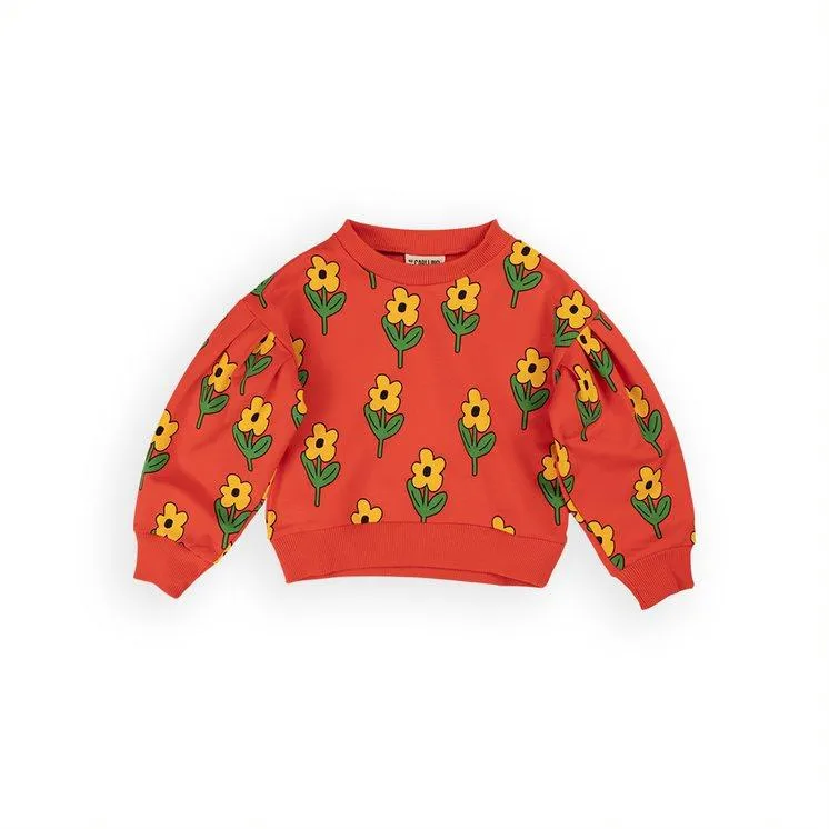 Girls Sweater | French Terry- Flowers | Carlijnq