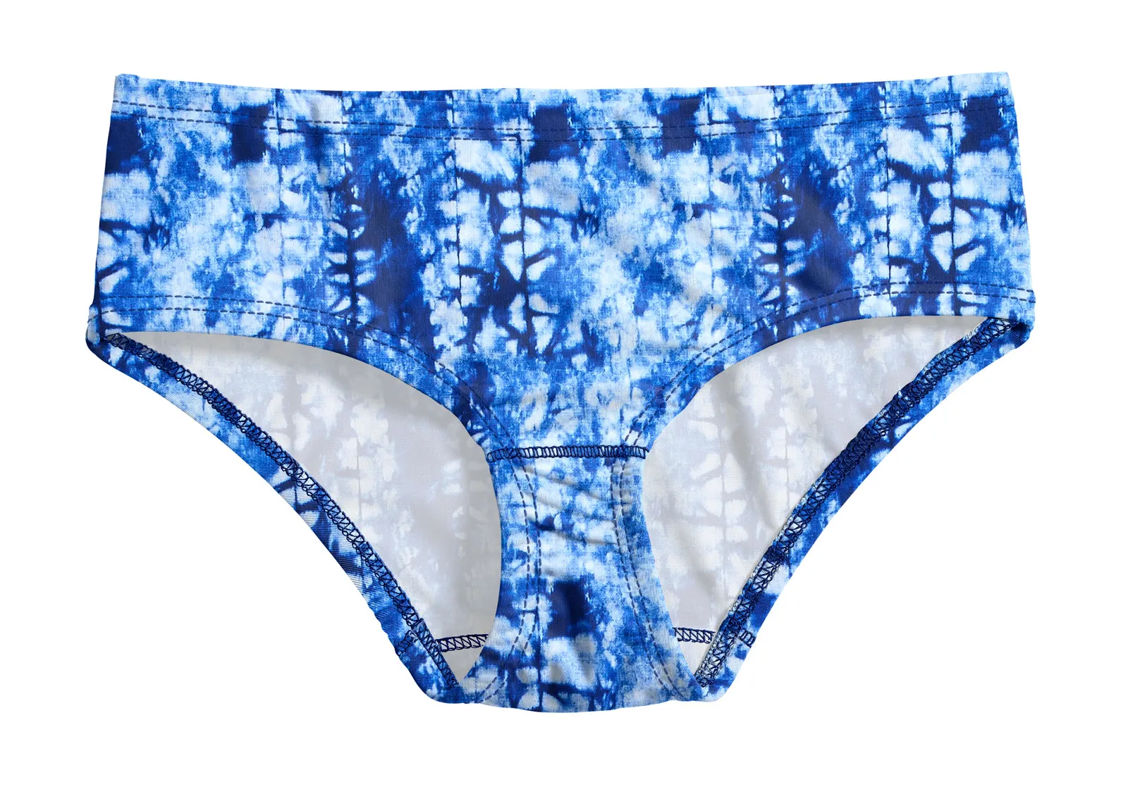 Girls UPF 50  Printed Swim Briefs  | Water Cascade