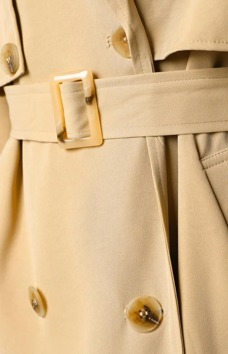 Giselle Beige Trench Coat