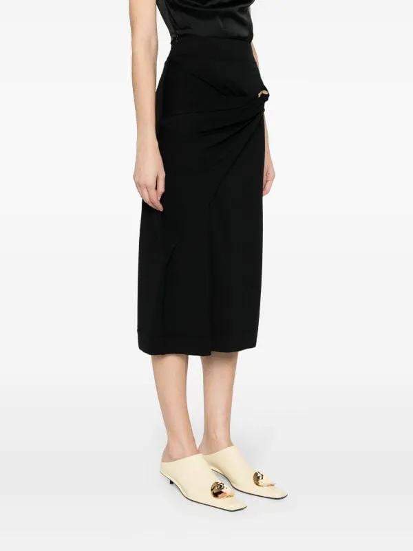 HIGH-WAISTED VIRGIN WOOL SKIRT