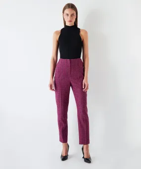 Ipekyol Plaid Pattern Trousers Pink