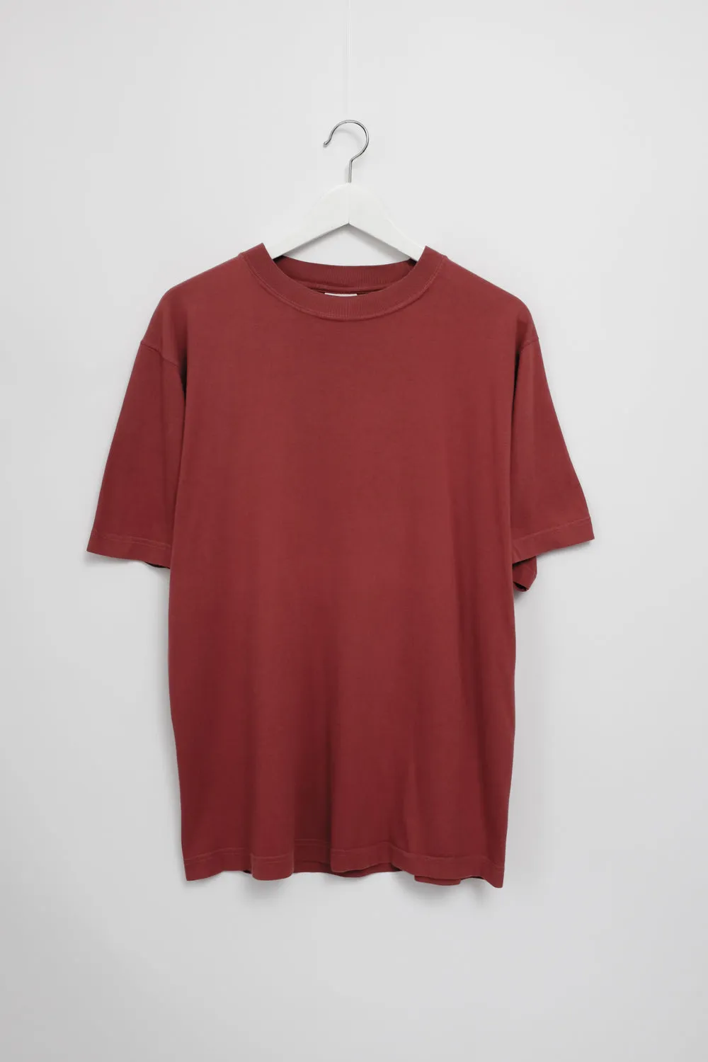 JIL SANDER VINTAGE BURGUNDY TEE