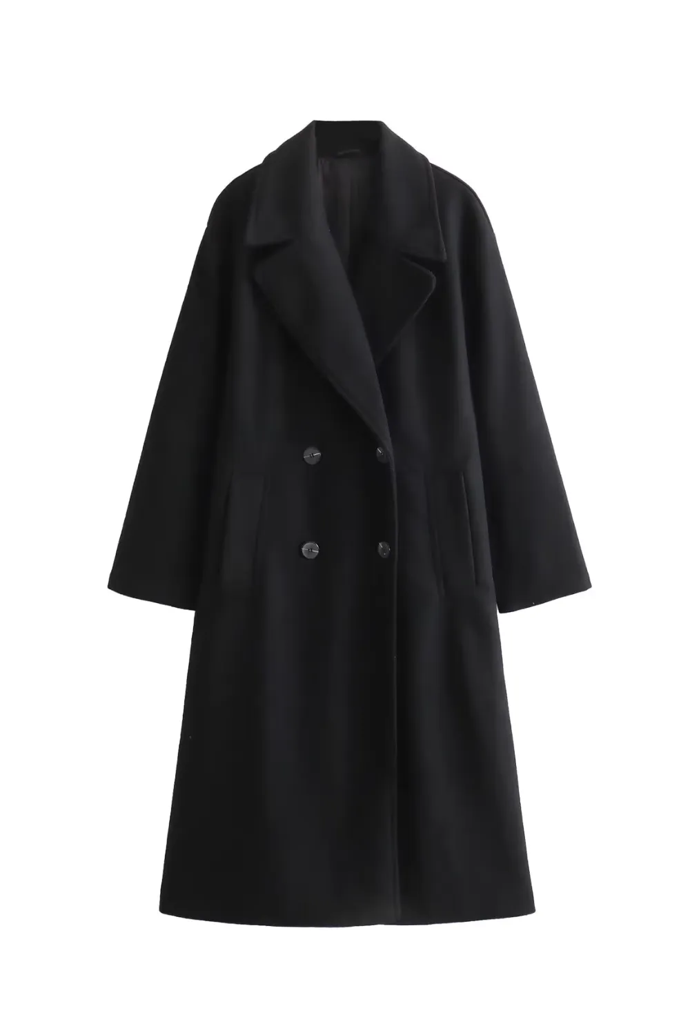 'Katie' Double-Breasted Collared Coat (4 Colors)