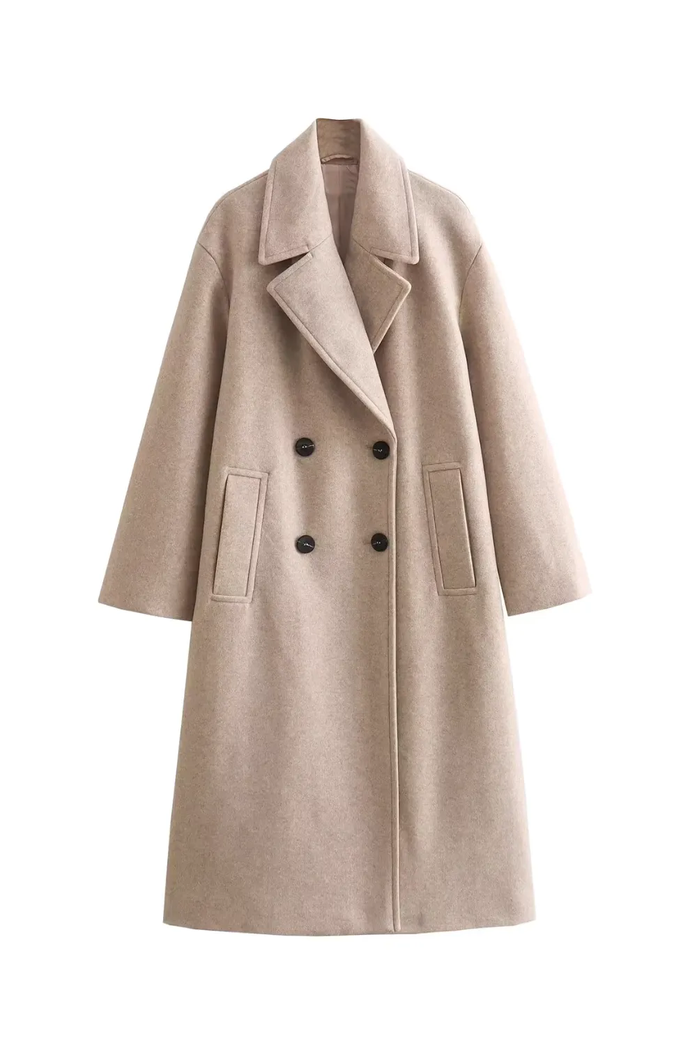 'Katie' Double-Breasted Collared Coat (4 Colors)