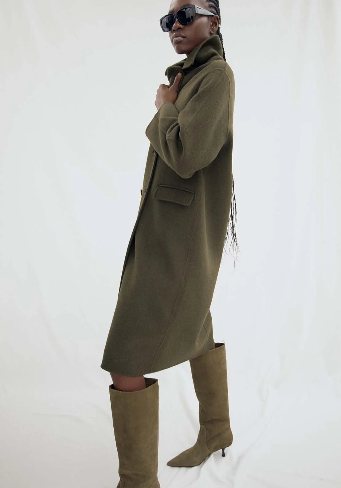 Khaki Handmade Coat - Khaki