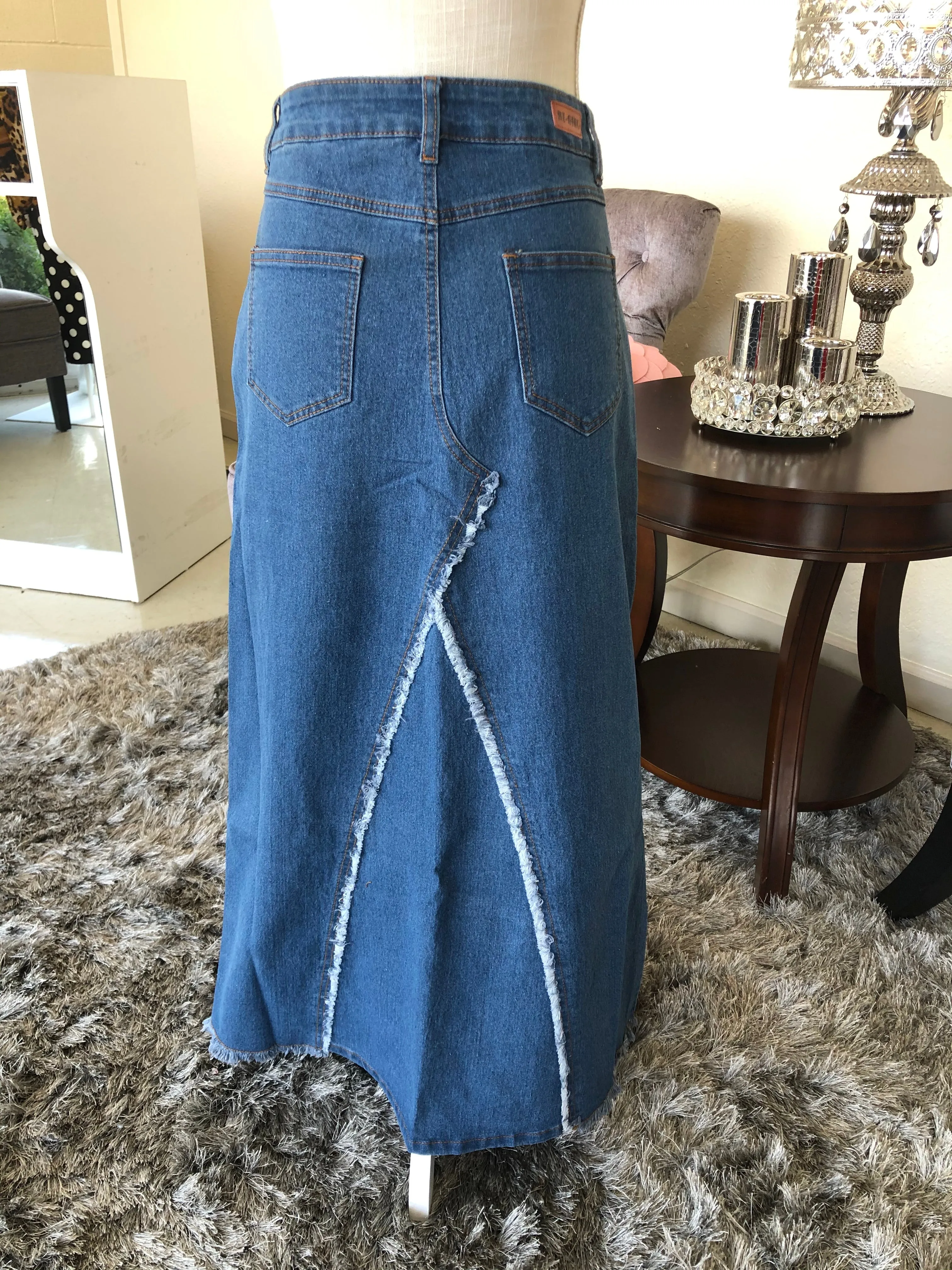 Light Indigo Denim Skirt/Kinsley