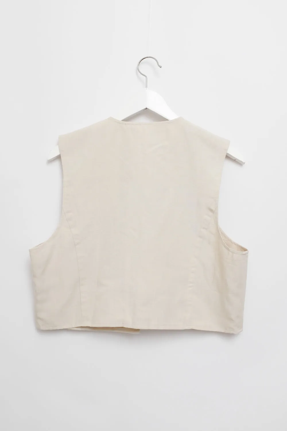 LINEN VISCOSE VINTAGE SUIT VEST