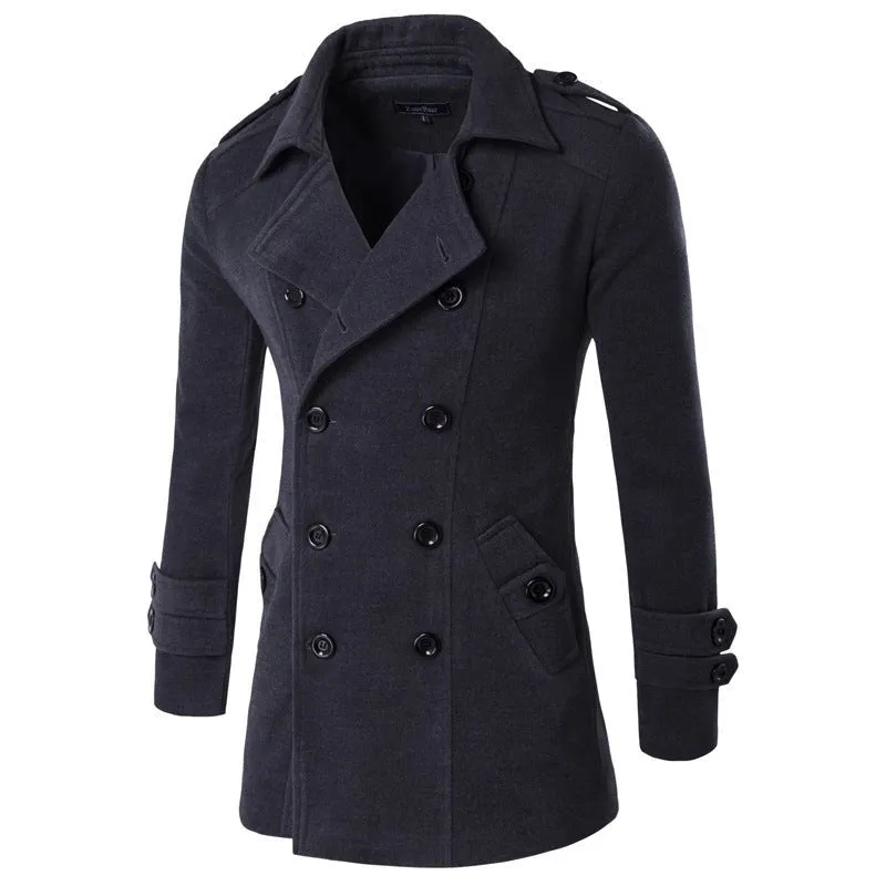 Men's Elegant Double Breasted Winter Coat