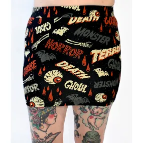 Oh the Horror Mini Skirt by Sourpuss