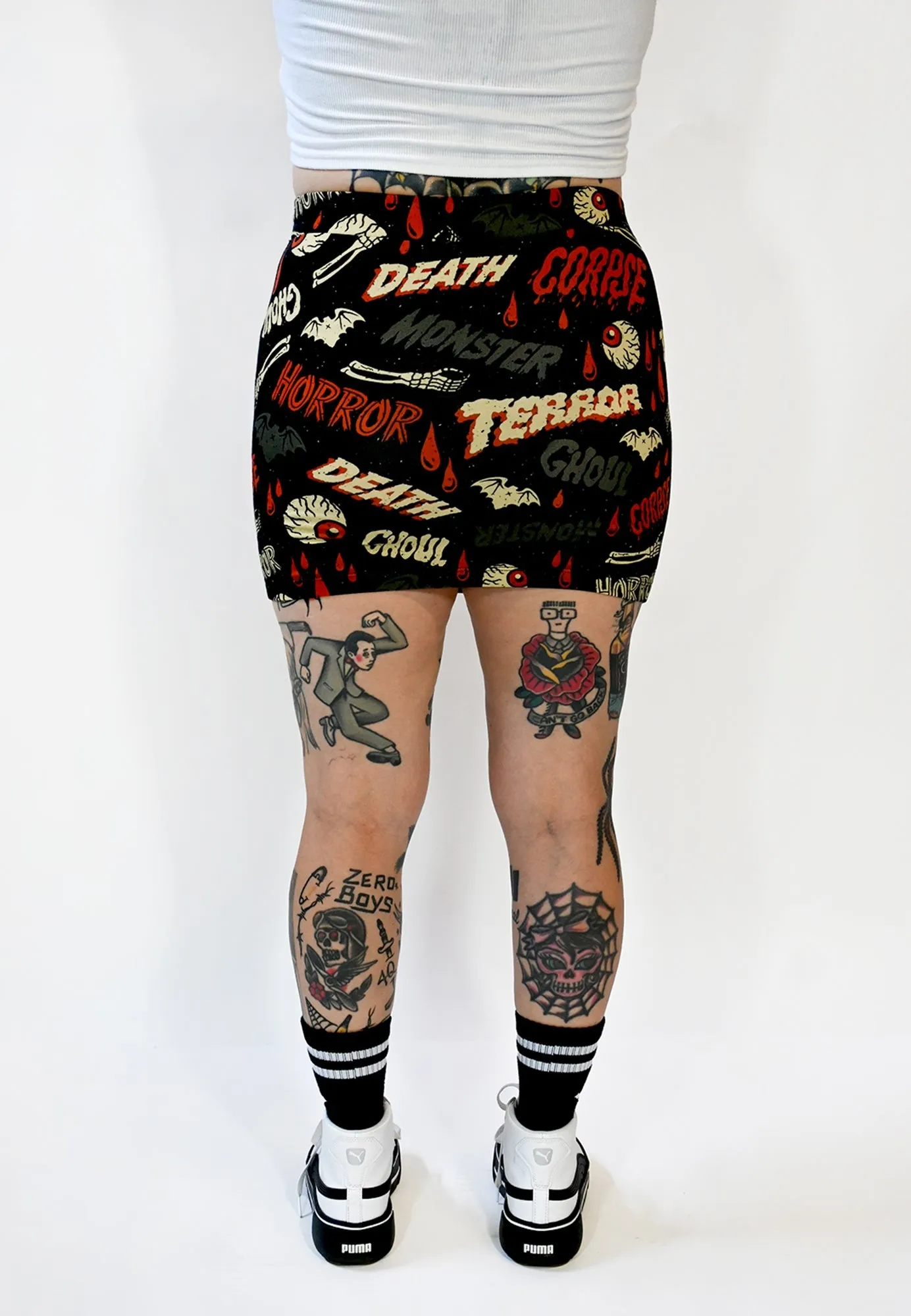 Oh the Horror Mini Skirt by Sourpuss