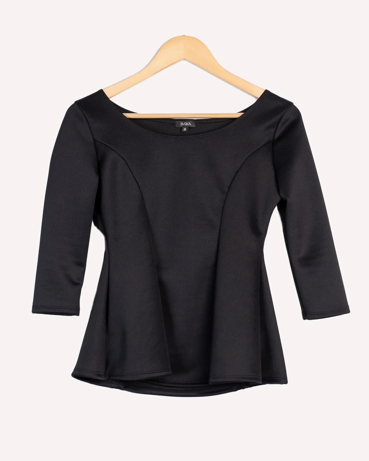 Oval  neck princess cut blouse