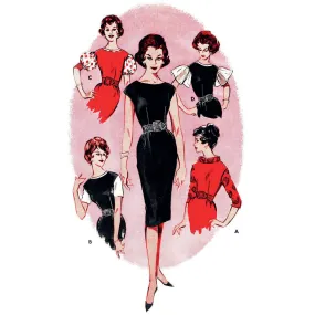 PDF - 1950s Sewing Pattern, Jumper & Blouses - Bust: 34” (86.3cm) - Download