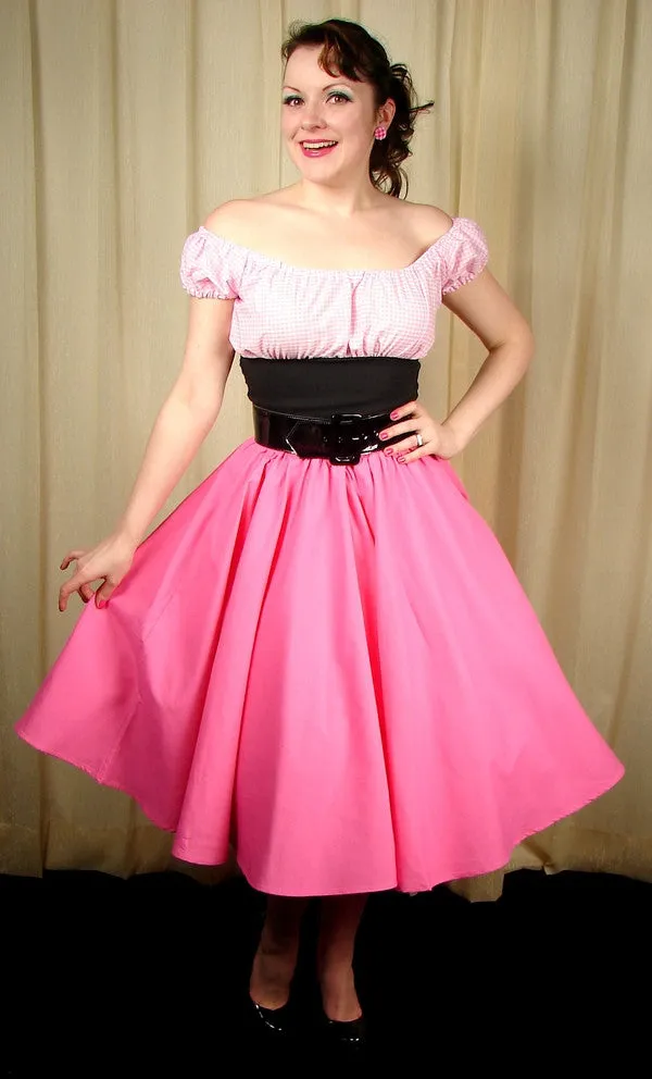 Pink Full Circle Skirt