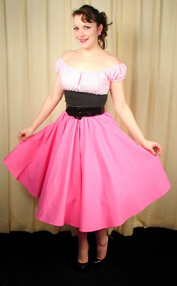 Pink Full Circle Skirt