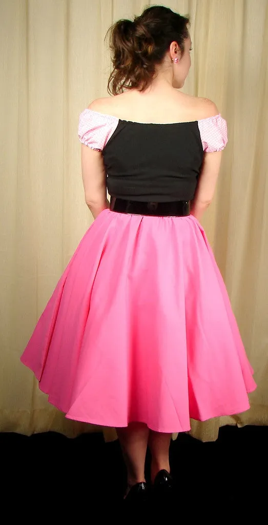 Pink Full Circle Skirt