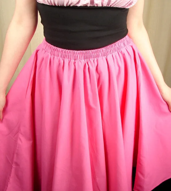 Pink Full Circle Skirt