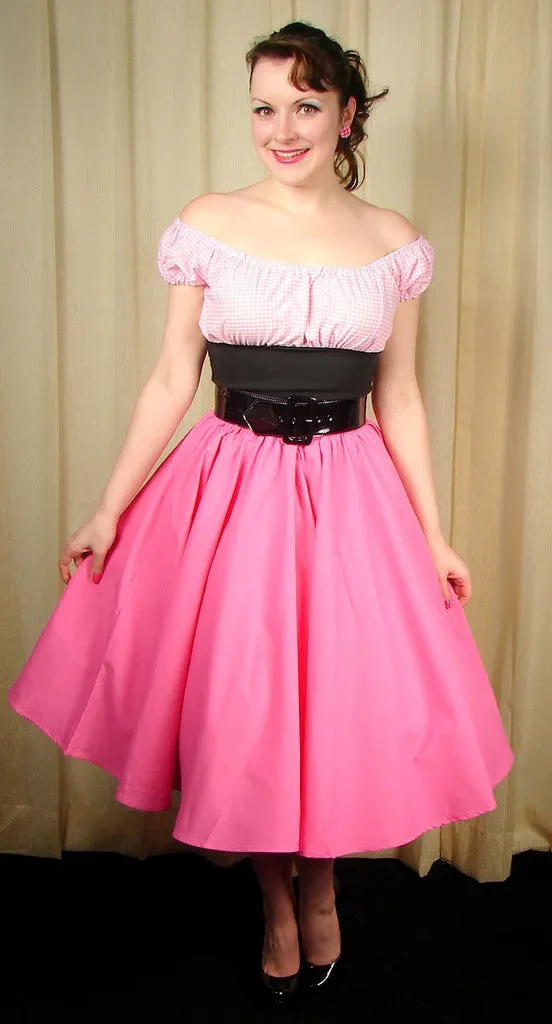 Pink Full Circle Skirt