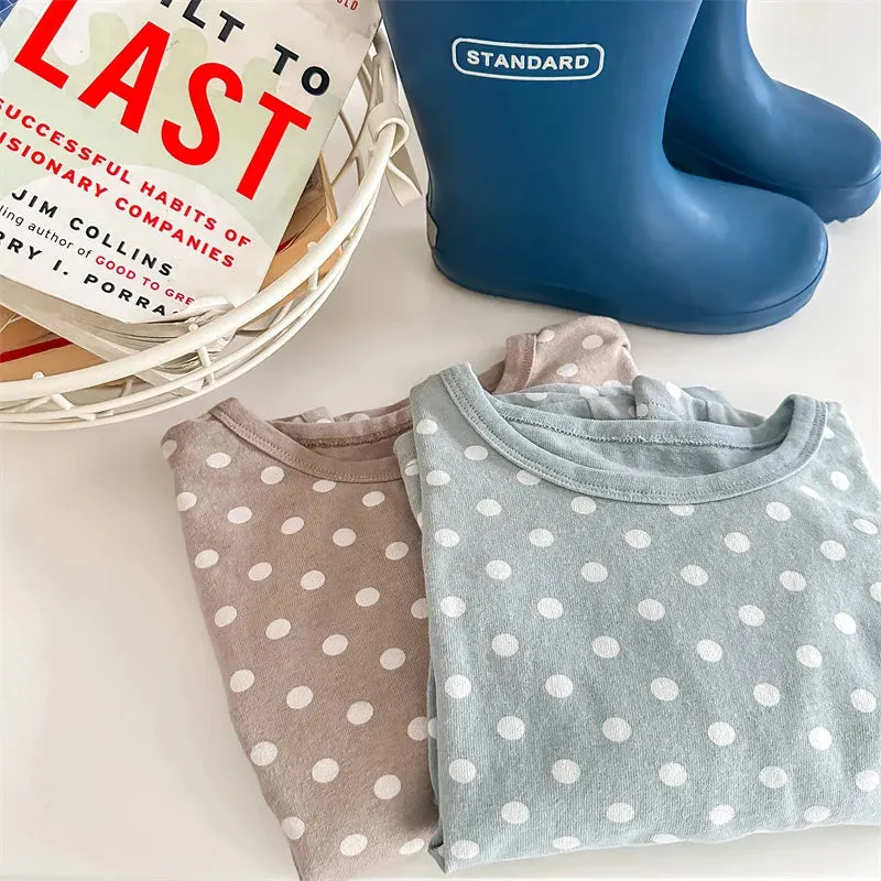 Polka Dot Long-Sleeved T-Shirt