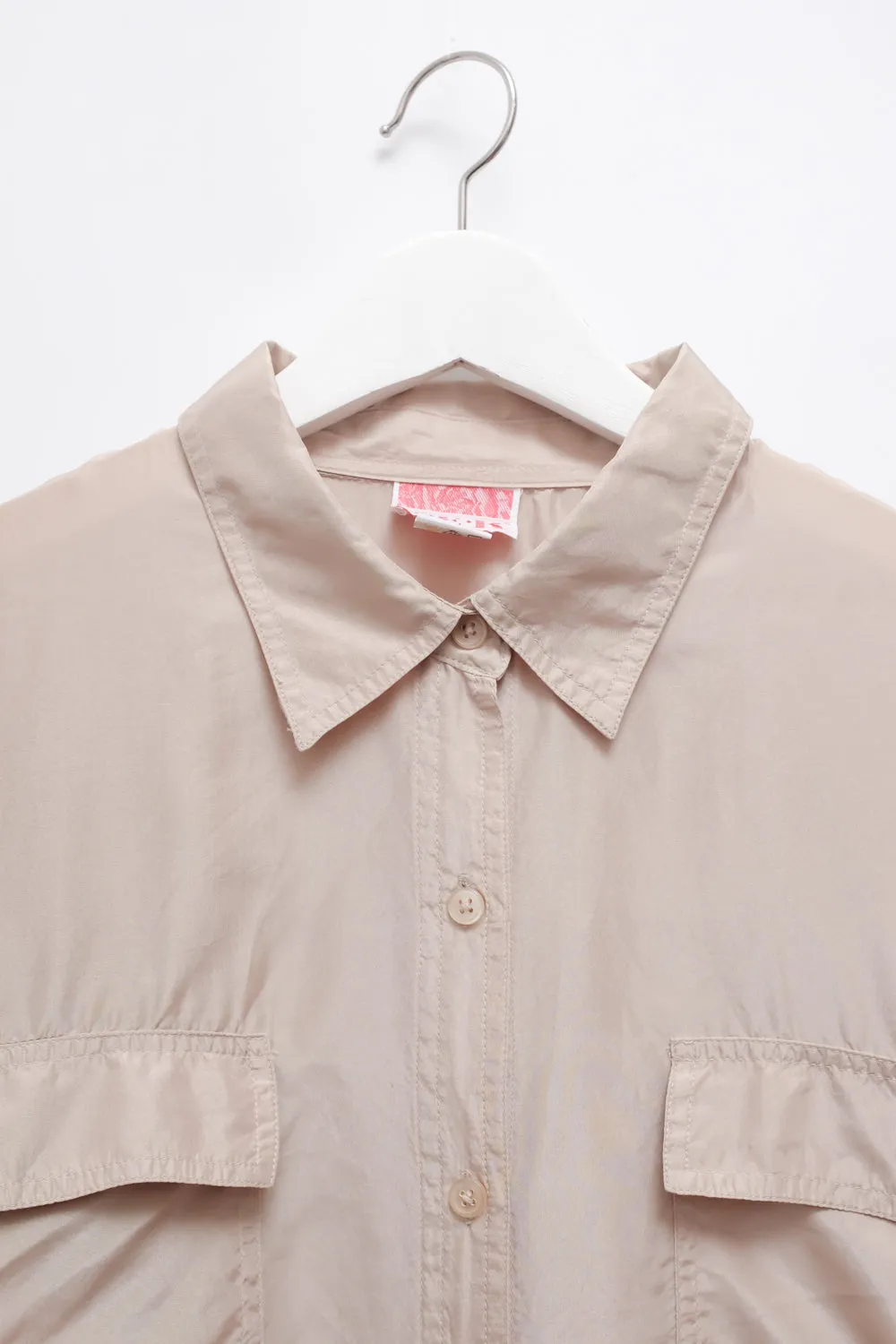 PURE SILK BEIGE VINTAGE SHIRT