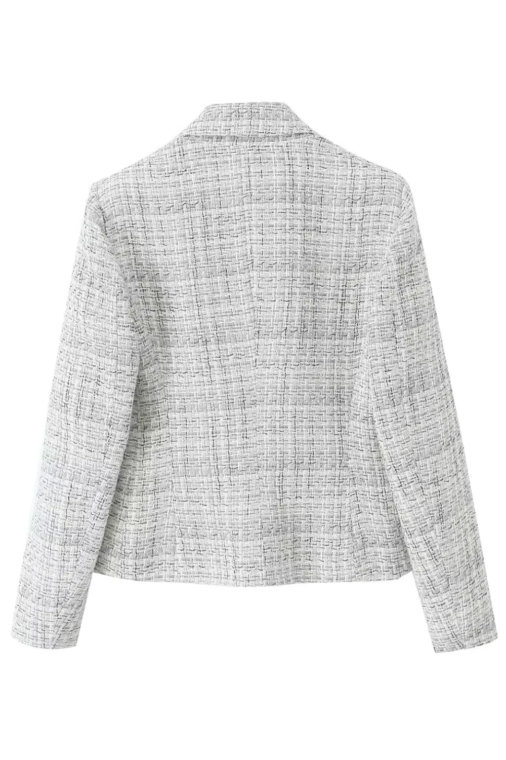 'Rachel' Double-Breasted Tweed Suit Jacket