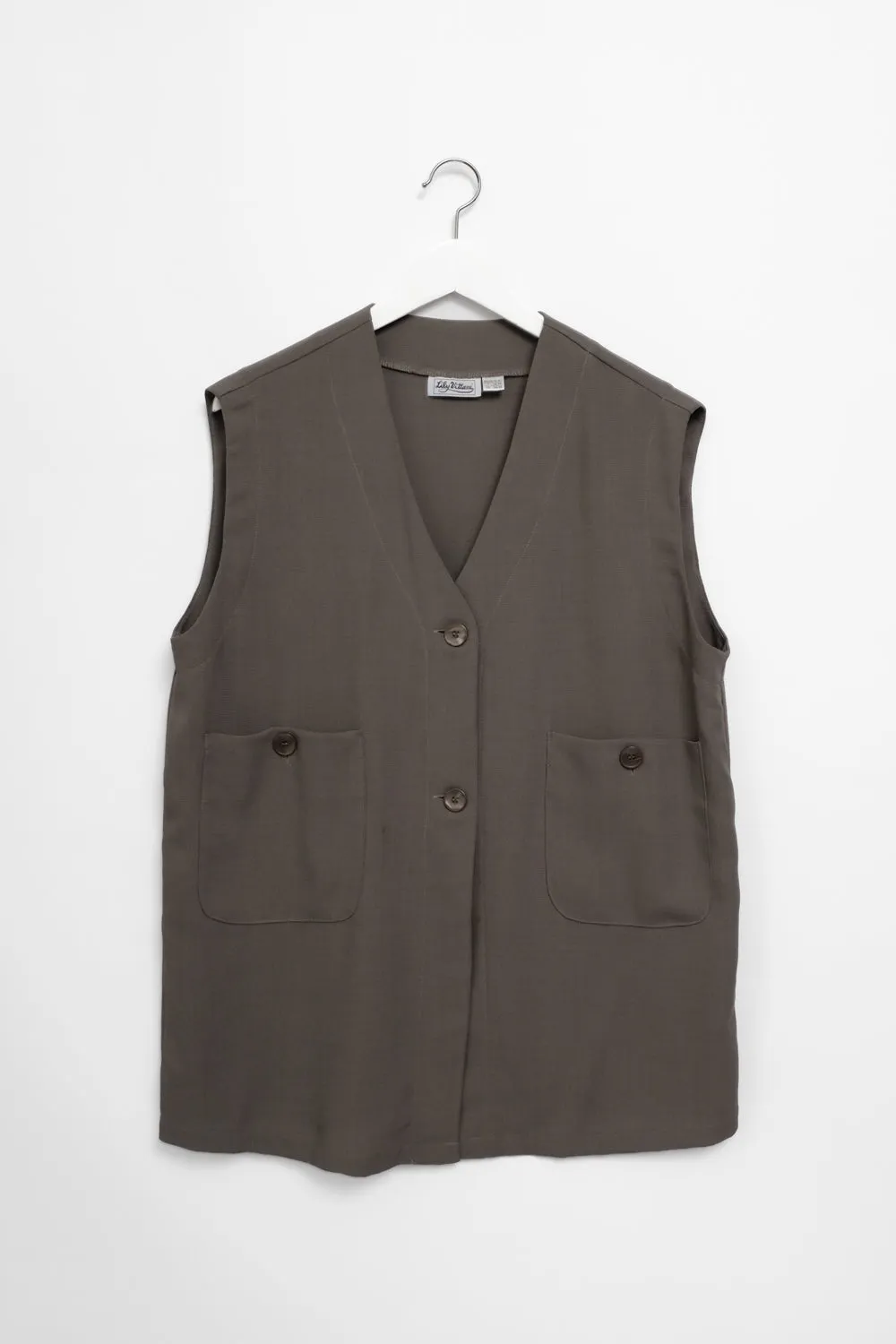 RELAX GREY BROWN VINTAGE VEST