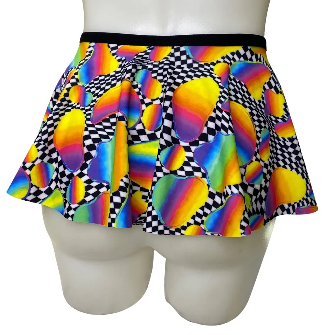 RETRO RAVE | Ultra Mini Buckle Skirt, Rave Skirt, Festival Bottom