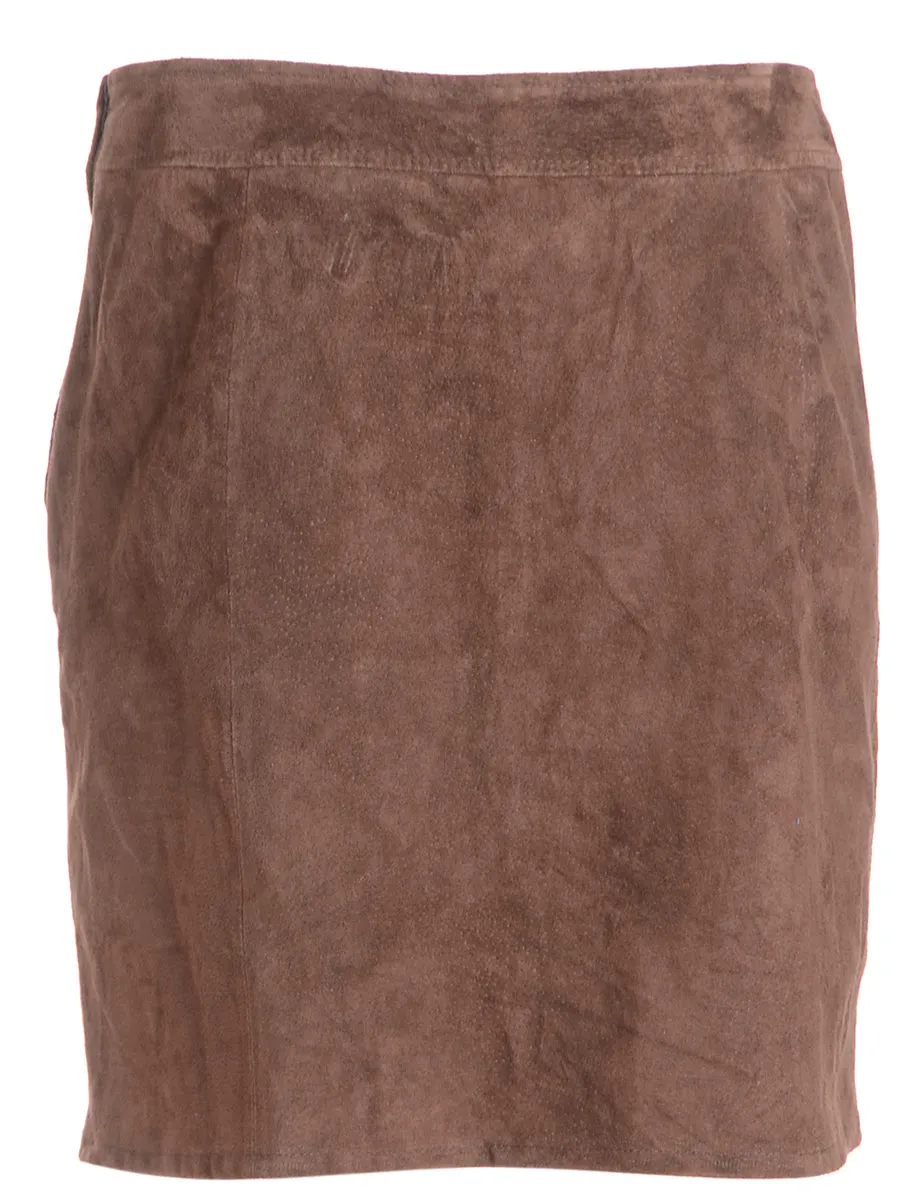 Reworked Robyn Mini Suede Skirt