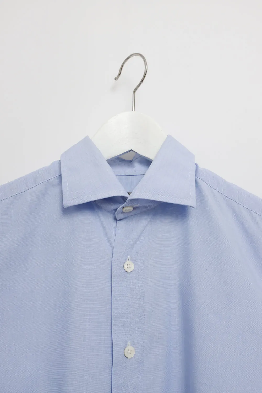 SKY BLUE ITALY COTTON CROP SHIRT