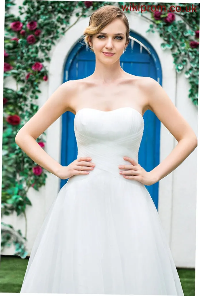 Tea-Length Kailyn Wedding Dresses Wedding Sweetheart A-Line Ruffle Tulle With Dress