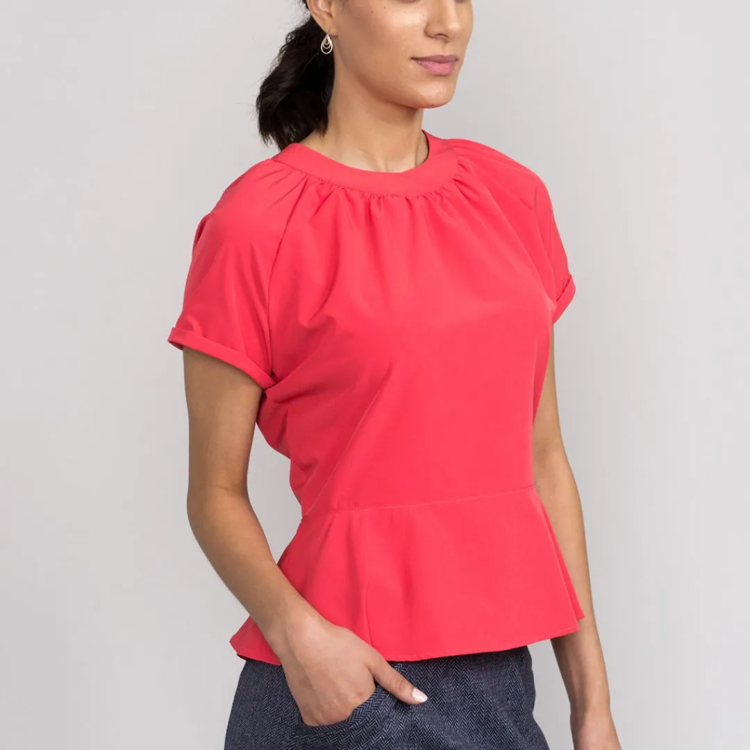 Tie-Back Peplum Top