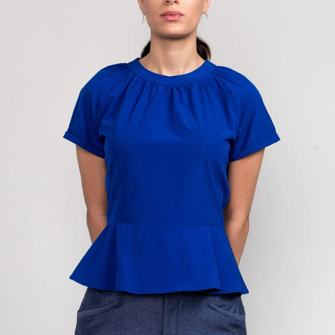 Tie-Back Peplum Top